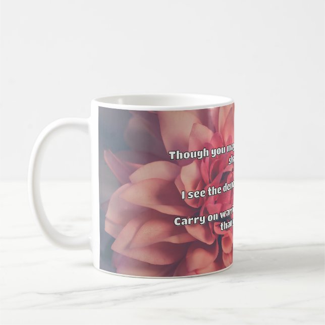 Empath Warrior Positive Quote Encouragement  Coffee Mug (Left)