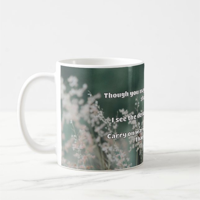 Empath Warrior Positive Quote Encouragement  Coffee Mug (Left)