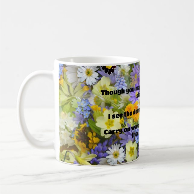 Empath Warrior Positive Quote Encouragement  Coffee Mug (Left)