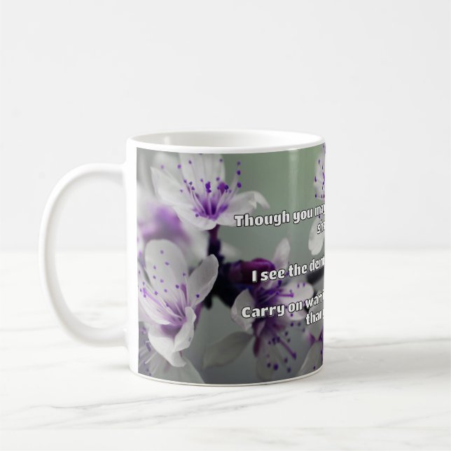 Empath Warrior Positive Quote Encouragement  Coffee Mug (Left)