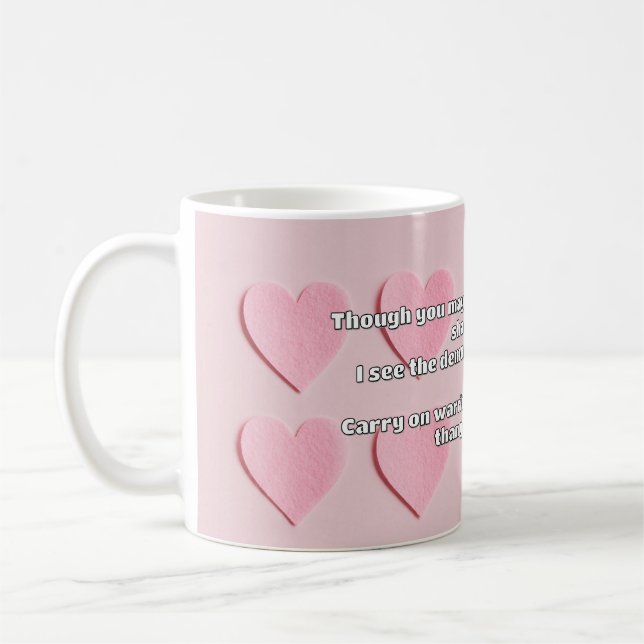 Empath Warrior Positive Quote Encouragement  Coffee Mug (Left)