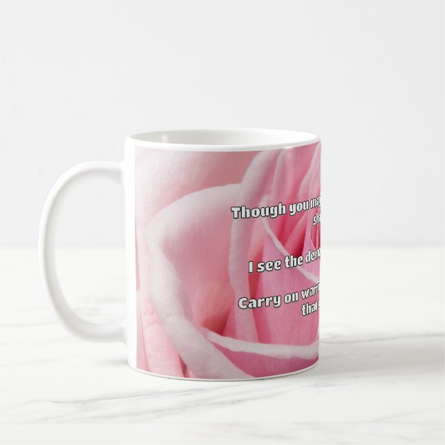 Empath Warrior Positive Quote Encouragement  Coffee Mug (Left)