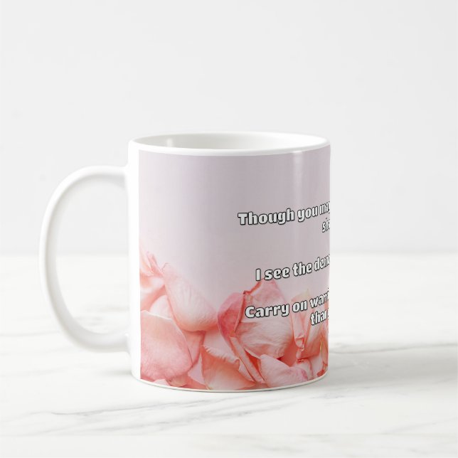 Empath Warrior Positive Quote Encouragement  Coffee Mug (Left)