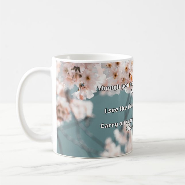 Empath Warrior Positive Quote Encouragement  Coffee Mug (Left)