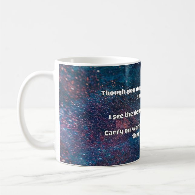 Empath Warrior Positive Quote Encouragement  Coffee Mug (Left)