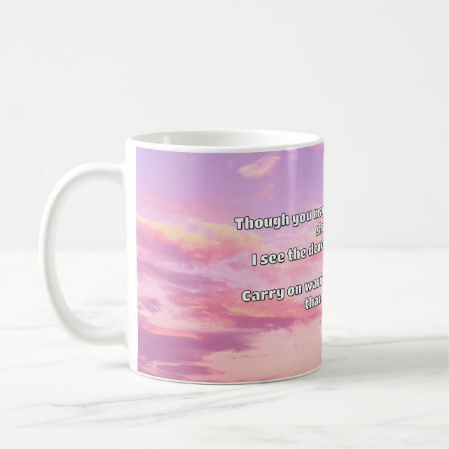 Empath Warrior Positive Quote Encouragement  Coffee Mug (Left)