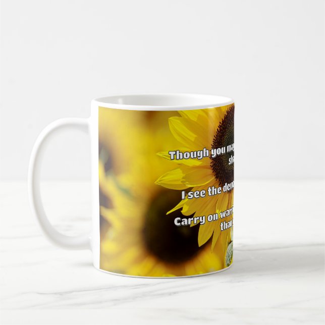 Empath Warrior Positive Quote Encouragement  Coffee Mug (Left)