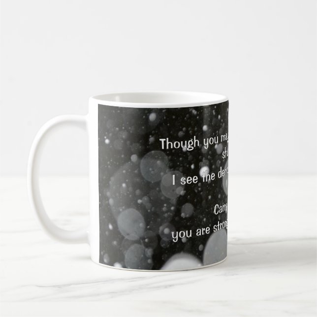 Empath Warrior Positive Quote Encouragement   Coffee Mug (Left)