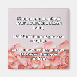 Empath Warrior Positive Quote Encouragement  Magnet