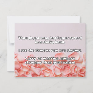 Empath Warrior Positive Quote Encouragement  Postcard