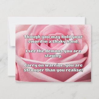 Empath Warrior Positive Quote Encouragement  Postcard