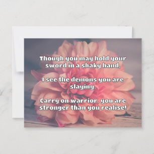 Empath Warrior Positive Quote Encouragement  Postcard