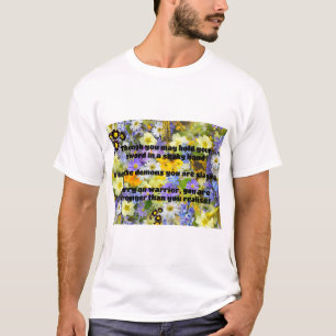 Empath Warrior Positive Quote Encouragement T-Shirt