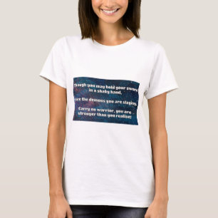 Empath Warrior Positive Quote Encouragement T-Shirt