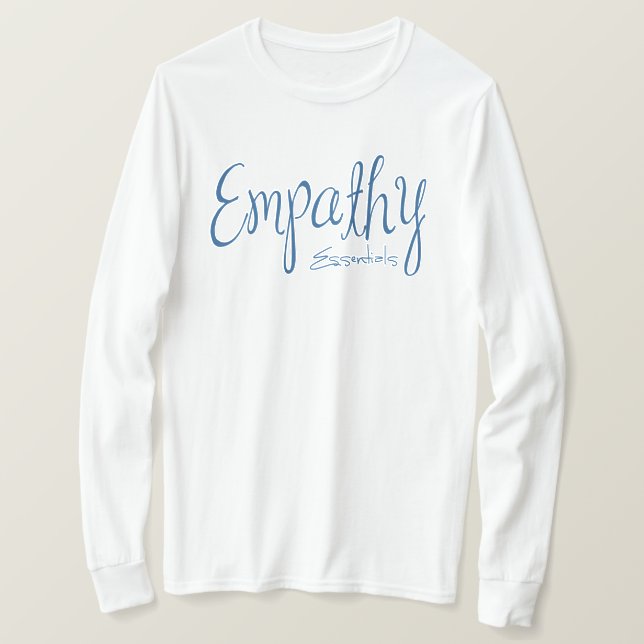 Empathy Essentials Unisex Tee (blue) (Design Front)