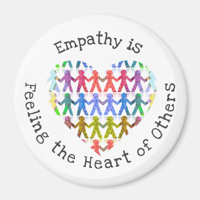 Empathy is feeling the heart of others magnet (Front)