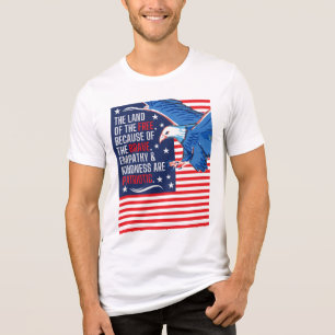 Empathy & Kindness are Patriotic Tri-Blend Shirt