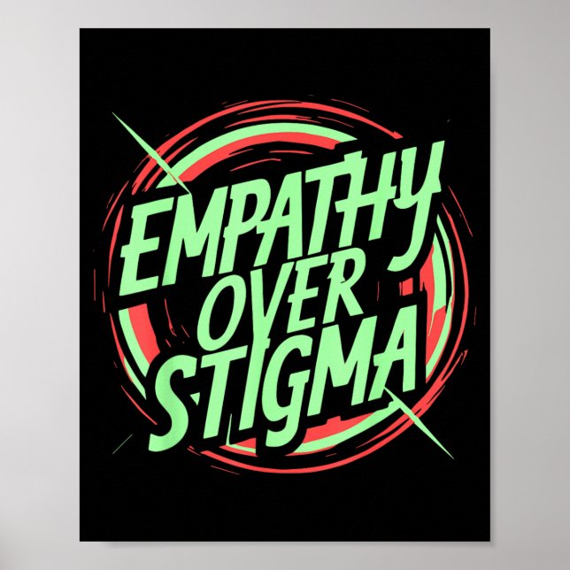 Empathy Over Stigma Health Harm Reduction Poster (Front)