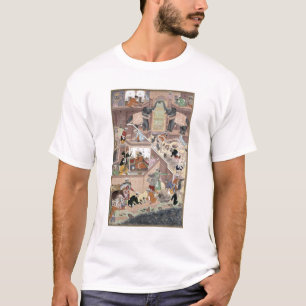 Emperor Akbar (r.1556-1605) inspecting the buildin T-Shirt