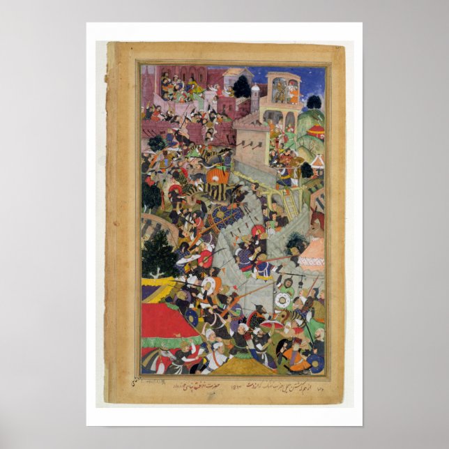 Emperor Akbar (r.1556-1605) shoots Saimal at the S Poster (Front)