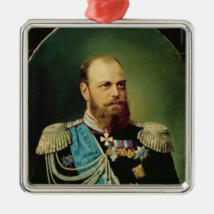 Emperor Alexander III Metal Tree Decoration