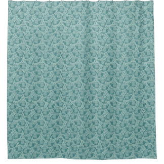 Emperor Angelfish Dusty Spruce Shower Curtain