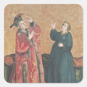 Emperor Augustus  and the Tiburtine Sibyl Square Sticker
