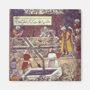 Emperor Babur and his architect plan Magnet