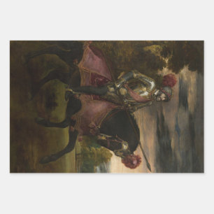 Emperor Charles V on Horseback (by Titian) Wrapping Paper Sheet