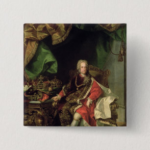 Emperor Charles VI , c.1730, 15 Cm Square Badge