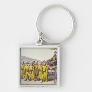 Emperor Ch'ien Lung carried in Triumph, plate 18 f Key Ring