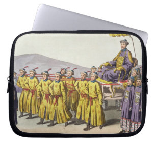 Emperor Ch'ien Lung carried in Triumph, plate 18 f Laptop Sleeve