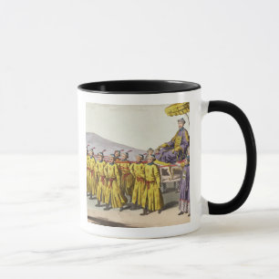 Emperor Ch'ien Lung carried in Triumph, plate 18 f Mug