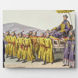 Emperor Ch'ien Lung carried in Triumph, plate 18 f Plaque