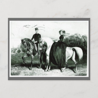 Emperor & Empress of Austria riding #012SS Postcard