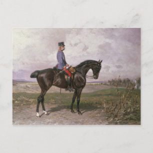 Emperor Franz Joseph I on his Austrian horse Postcard