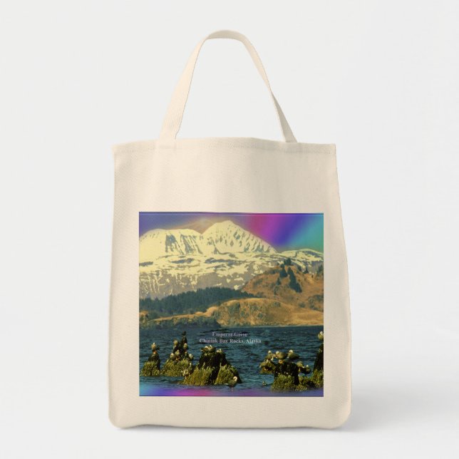 Emperor Geese on Chiniak Bay near Chiniak, Alaska Tote Bag (Front)