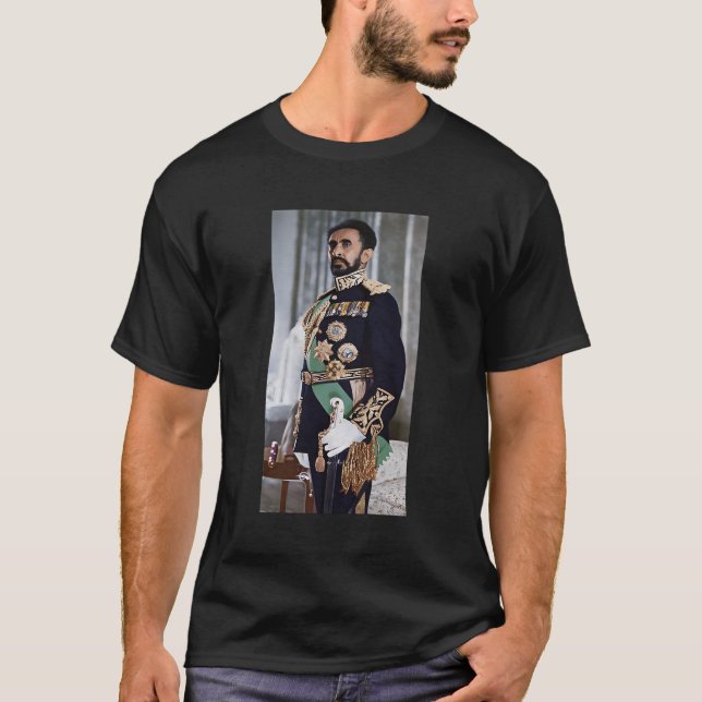 Emperor Haile Selassie Ethiopian Emperor Selassie  T-Shirt (Front)