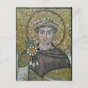 Emperor Justinian I c.547 AD Postcard
