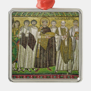 Emperor Justinian I Metal Tree Decoration