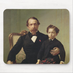 Emperor Louis-Napoleon Bonaparte  and his son Mouse Mat