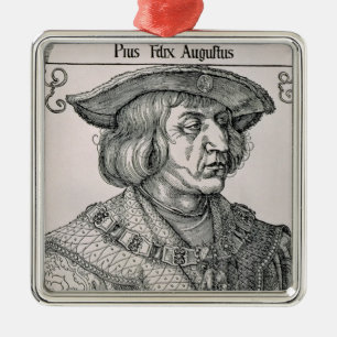 Emperor Maximilian I of Germany Metal Tree Decoration