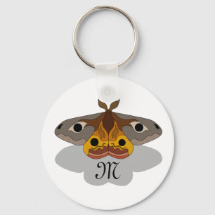 Emperor Moth Key Ring