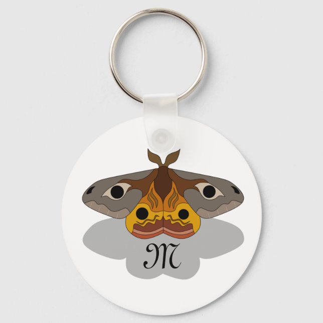 Emperor Moth Key Ring (Front)