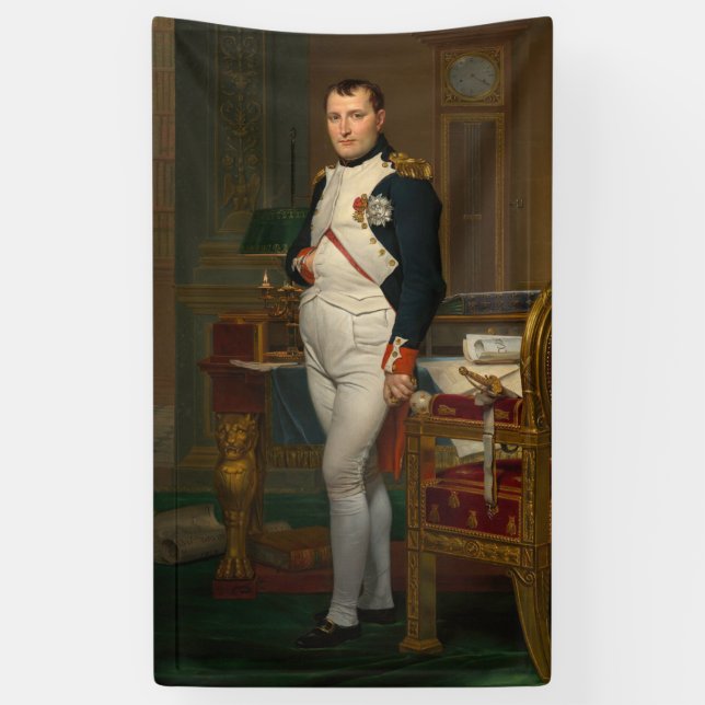 Emperor Napoleon Bonaparte at the Tuileries Banner (Vertical)