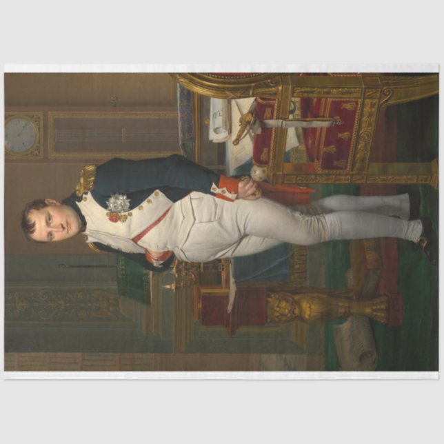 Emperor Napoleon Bonaparte at the Tuileries Tissue Paper (Front)
