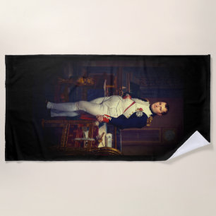 Emperor Napoleon in His Study at the Tuileries Beach Towel