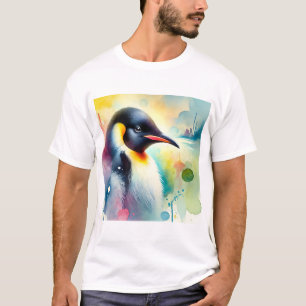 Emperor penguin 010824AREF127 - Watercolor T-Shirt