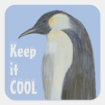 Emperor Penguin Climate Change Sticker