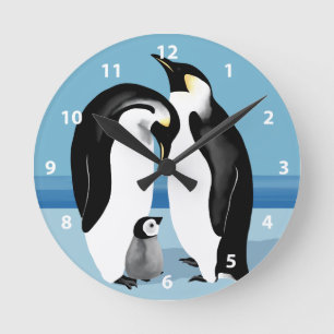 Emperor Penguin Clock